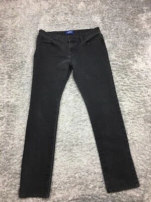 Pantalones de mezclilla ajustados Old Navy para niñas talla 14 Plus negros ajustables para jóvenes Foto 1 de 4