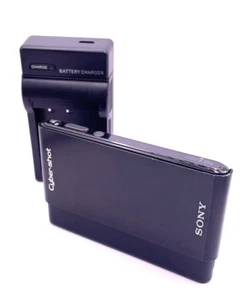 【NEAR MINT】SONY DSC-T77 Black Cyber Shot 4.0x Optical Zoom Digital Camera JAPAN - Imagen 1 de 9