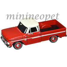 Motormax 73355 1966 Chevrolet C10 Fleetside Pickup Truck 1/24 Red / Cream