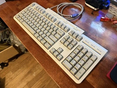 Sony Vaio PCVA-KB4P/U Desktop PS2 Wired Keyboard w/ Num Pad Six Pin PC Clean - Image 1 of 3