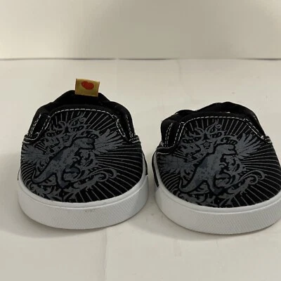 Zapatos sin cordones Build a Bear de dinosaurio negro para niño Foto 1 de 4