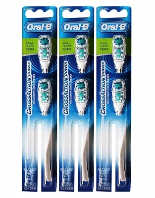 Oral-B Cross Action Power Toothbrush Soft Replacement Head (Pack of 3) Free Ship - image 1 of 4