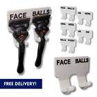Wall Mounted Double Holder Men's Women's Shaver Razor Stand Face Balls Man Gift