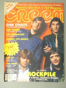 Creem Magazine Feb '81, Rockpile, Neil Young Dire Straits, Cheap Trick, Springst - Picture 1 of 2