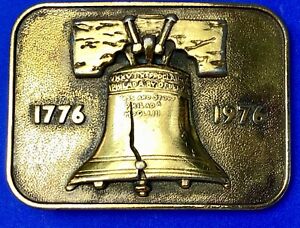 200 year celebration of Liberty Bell  Vintage brass tone belt buckle