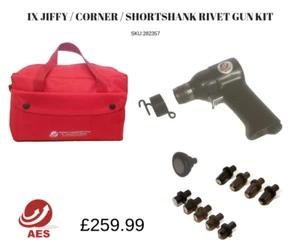 AIRCRAFT / AVIATION TOOLS 1X JIFFY / CORNER / SHORT SHANK RIVET GUN KIT .401" - Picture 1 of 1