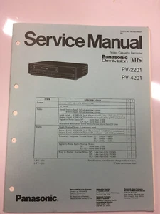 Panasonic Service Manual for PV-2201 and PV-4201 - Picture 1 of 1