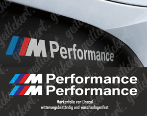 2x 30 cm M Performance Aufkleber Sticker Decal für BMW M3 M4 M5 Tuning Auto