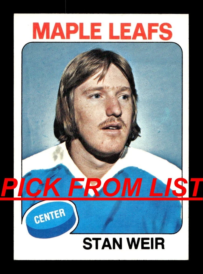 1975-76 Topps Hockey 8-330 EX/EX-MT Pick From List All PICTURED - Image 1 of 1
