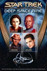 Tanzania 2010 - Star Trek 50th Deep Space 9 - Sheet of 4 Stamps Scott 2557 - MNH - Picture 1 of 1