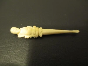 WATER BUFFALO BONE BALI ANTIQUE VTG MINI SPOON BUDDHA SHAMAN VOODOO CHARM-NEW - Picture 1 of 4