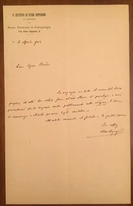 Lettera autografa di Paolo Mantegazza - Picture 1 of 1