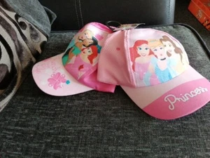 Kinder Mädchen Jungen Disney Prinzessin Baseball Kappe Kappen Mütze Hüte 2er-Packung - Bild 1 von 4