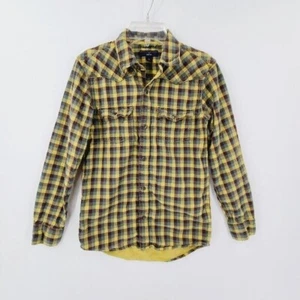 Stella McCartney x Gap Kids Shirt Yellow Black Plaid Button Down Size XL Youth - Picture 1 of 8