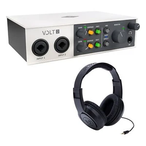 Universal Audio Volt 2 USB-C Audio Interface Bundle with Samson Headphones - Picture 1 of 7