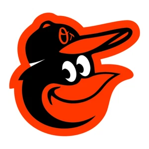 Baltimore Orioles MLB logotipo del equipo de béisbol 4" imán troquelado nevera imán - Imagen 1 de 1