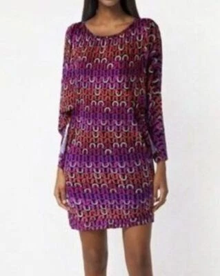 Trina Turk Echo Swim Tunic Cover-Up Size Medium $152 Chain Print - Image 1 of 4