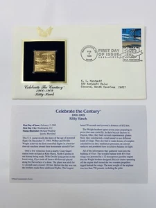 Celebrate the Century Kitty Hawk primo giorno emissione oro 22 kt - Foto 1 di 4