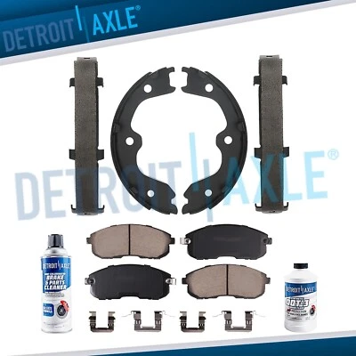 6pc Front Ceramic Brake Pads Rear Shoes for 2002-2004 Nissan Altima Infiniti G35 - Image 1 of 4