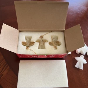 Drei Avon Engel Ornamente gesponnenes Glas Neu - Bild 1 von 13