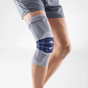BAUERFEIND Knee brace GenuTrain Kniebandage GREY / BLUE Reduce Pain improve Stab