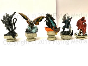 Godzilla Final Wars Chess White Set of 5 pieces with Boxes, MegaHouse + 5 Bonus - Picture 1 of 11