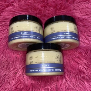Bath & Body Works Aromatherapy SLEEP Chamomile Bergamot Sugar Scrub Shea 3x - Picture 1 of 1