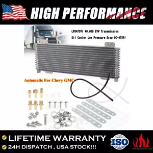 For Tru-Cool LPD47391 40,000 40k GVW Transmission Oil Cooler Low-Pressure Drop - Picture 1 of 12