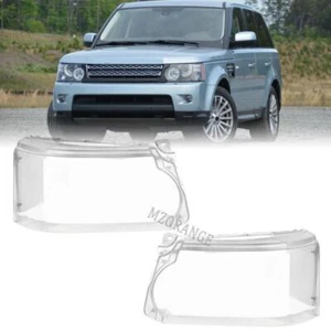 Pair Headlamp Headlight Lens Covers For Range Rover Sport 2010-2013 Left+Right - Picture 1 of 12