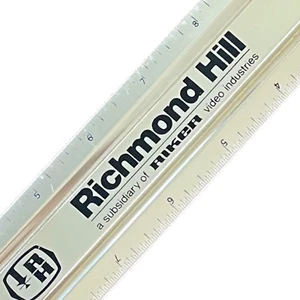 Vintage 12 inch Ruler Richmond Hill a Subsidiary of Riker Video Industries RH - Picture 1 of 3