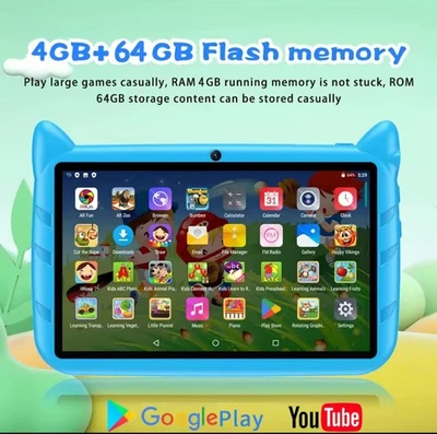 Tablet Bambini 7” Android 13 4GB+64GB | Custodia Antiurto | WiFi | Regalo Kids - Imagen 1 de 4