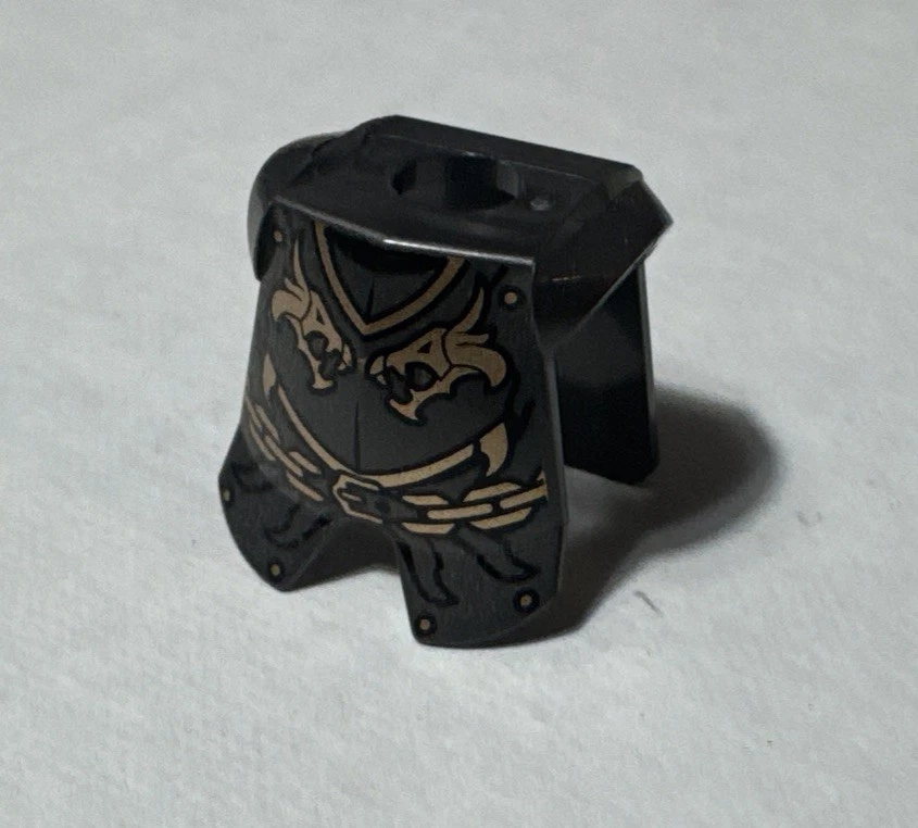 Lego Minifig Armor Breastplate Leg Protection Kingdoms Dragon Heads and Chain - Image 1 of 4