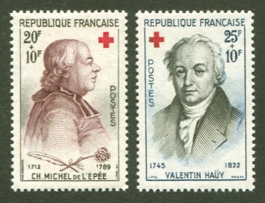 France Scott# B337-8, Red Cross Semipostal Issue, 1959 set of 2 Stamps, VF MNH - Image 1 of 1