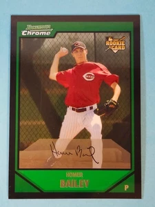 2007 Bowman Chrome RC Homer Bailey Cincinnati Reds #BDP46 ⚾ - Picture 1 of 2
