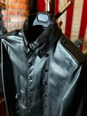 *RARE* JOHN VARVATOS Limited Edition Double Breasted Leather Jacket Sz52 RP$2698 - Image 1 of 4