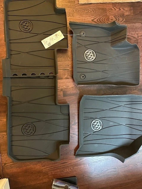 2018-2024 Buick Enclave All Weather Front & 2nd Row Floor Liners Ebony OEM GM - Image 1 of 1