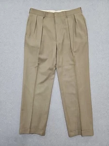 Pantalones Polo Ralph Lauren Para Hombre 100% Lana Azul - Etiqueta Hechos en Italia Beige Talla 34x29 - Imagen 1 de 12
