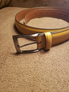Ceinture Perry Ellis en cuir collé doublée sur simili cuir taille M 34/36 - Photo 1/9