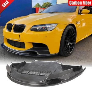 For BMW 3 Series E90 E92 E93 M3 2005-2012 Carbon Fiber Front Bumper Lip Spoiler - Picture 1 of 12