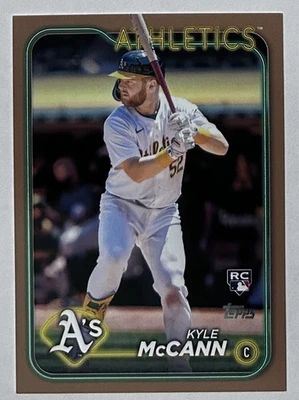 2024 Topps Kyle McCann Gold RC /2024 #US37 Oakland A’s - Image 1 of 2