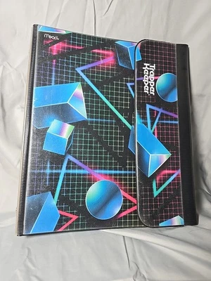Mead Trapper Keeper Binder 90's Retro Portfolio Folders -12 3/16" 1/4" - Image 1 of 4