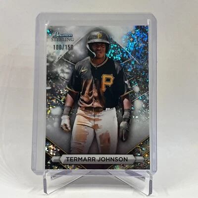2023 Bowman Sterling - Termarr Johnson #BSP-73 - Speckle Mini-Diamond 100/150 - Image 1 of 2