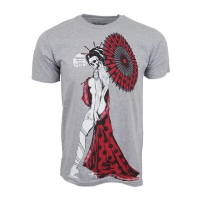IRON FIST KABUKY GIRL MEN T SHIRT GREY  - Image 1 of 3