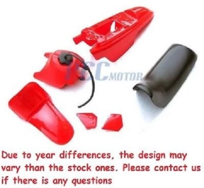 Yamaha PW50 PY50 PW 50 Red Plastic Fender Body Seat Gas Tank Kit M PS37 - Image 1 of 4