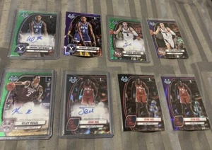 2024-25 Bowman Chrome U Lot Cards- 4 Autos, Green Shimmers, Black Wave & More!! - Picture 1 of 16
