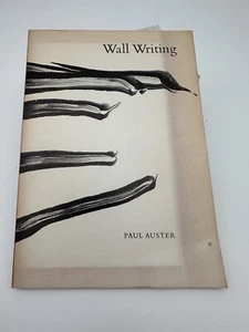 Paul Auster - Wall Writing (The Figures, 1976) 1st Ltd Poetry - Picture 1 of 5