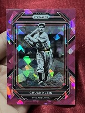 2023 Panini Prizm CHUCK KLEIN Pink CRACKED ICE #182 Philadelphia Phillies