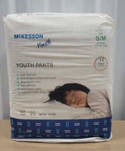 Mckesson Youth Pants Overnight Pediatric Pants For Boys And Girls (4 Pack) - Picture 1 of 3