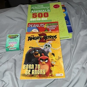 Angry Birds 2 Movie Born to be Angry,Peanuts Activity,Dot To Dot Animal Color Bk - Picture 1 of 24