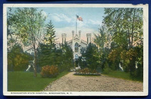 Binghamton State Hospital New York ny old postcard #2 - Picture 1 of 2